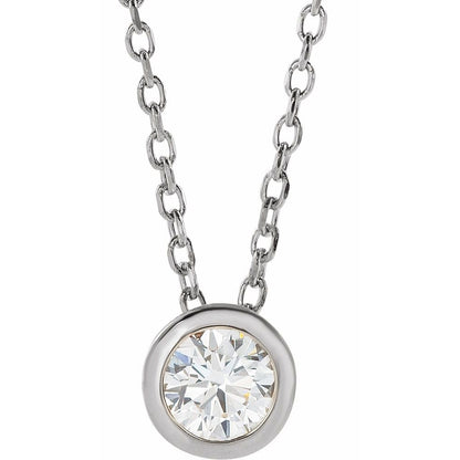 Daisy Bezel Set Necklace