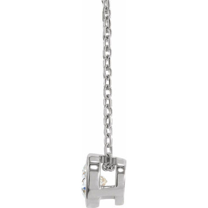 Daisy Bezel Set Necklace