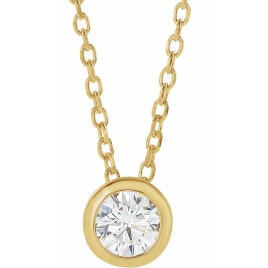 Daisy Bezel Set Necklace
