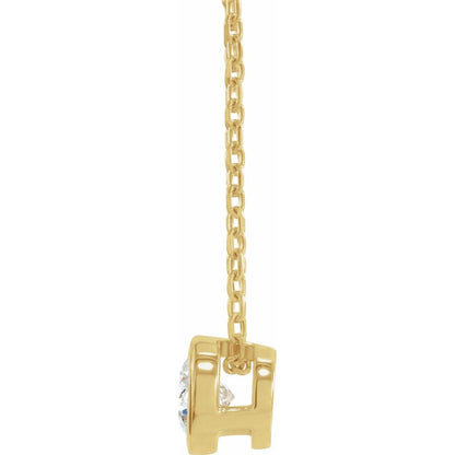 Daisy Bezel Set Necklace