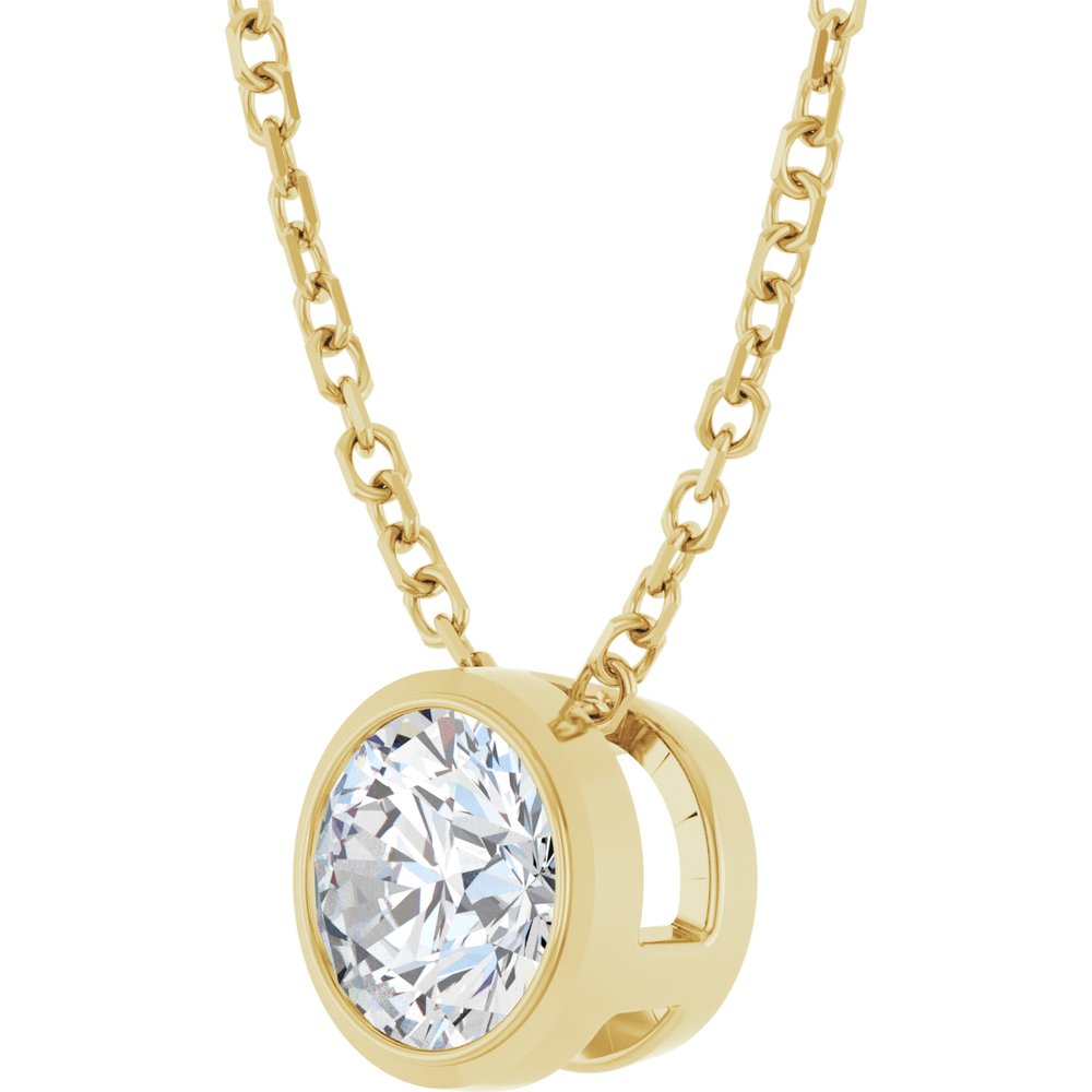 Daisy Bezel Set Necklace