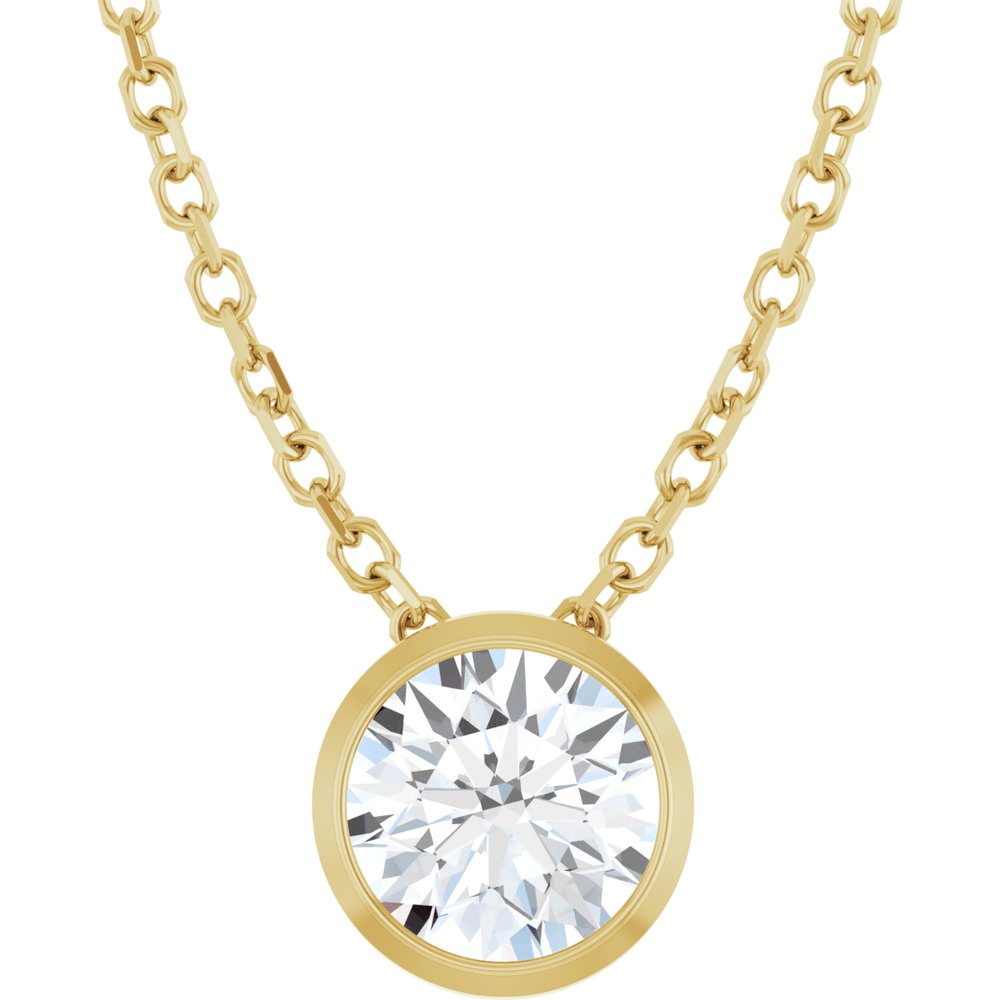 Daisy Bezel Set Necklace