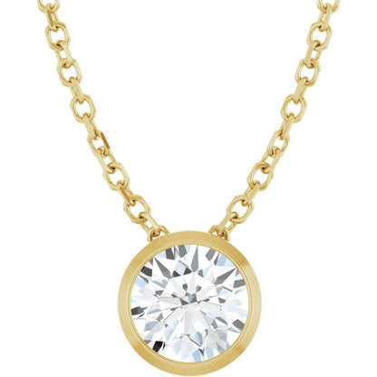 Daisy Bezel Set Necklace
