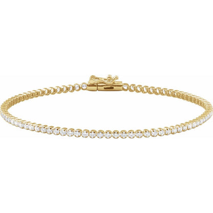 Lavender Diamond Tennis Bracelet