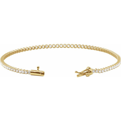 Lavender Diamond Tennis Bracelet