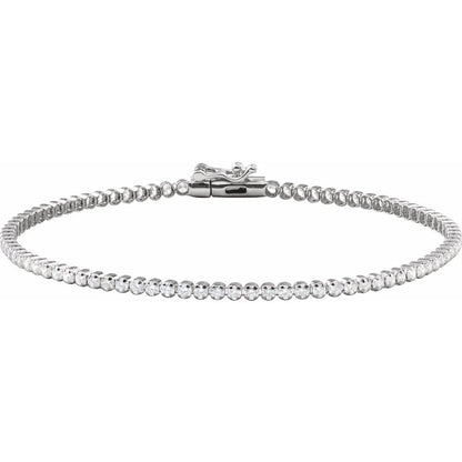 Lavender Diamond Tennis Bracelet