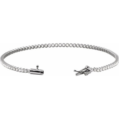 Lavender Diamond Tennis Bracelet